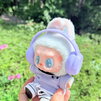 Tiny beats, big vibes. 🎶🎧. Music Lover Headphone Set for Labubu