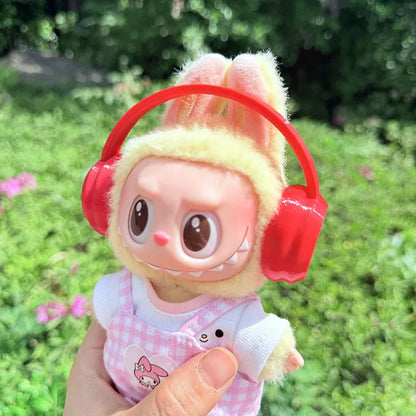 Tiny beats, big vibes. 🎶🎧. Music Lover Headphone Set for Labubu