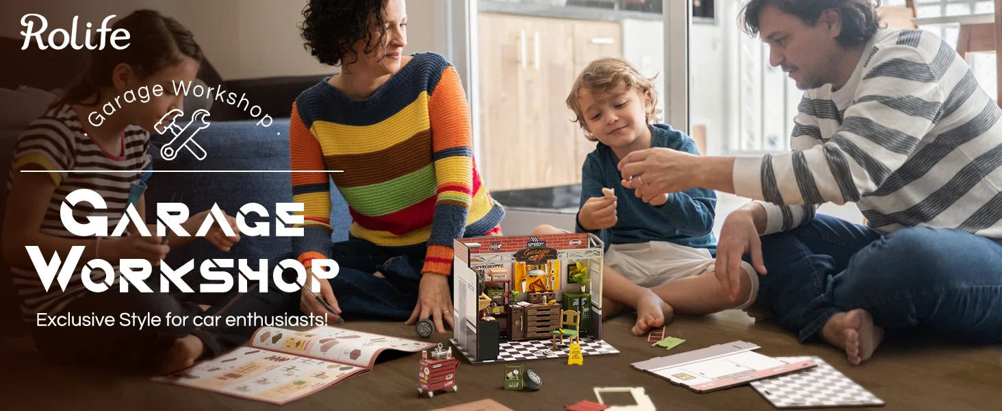 Glow-Up Garage – Playful DIY Mini House Craft Set