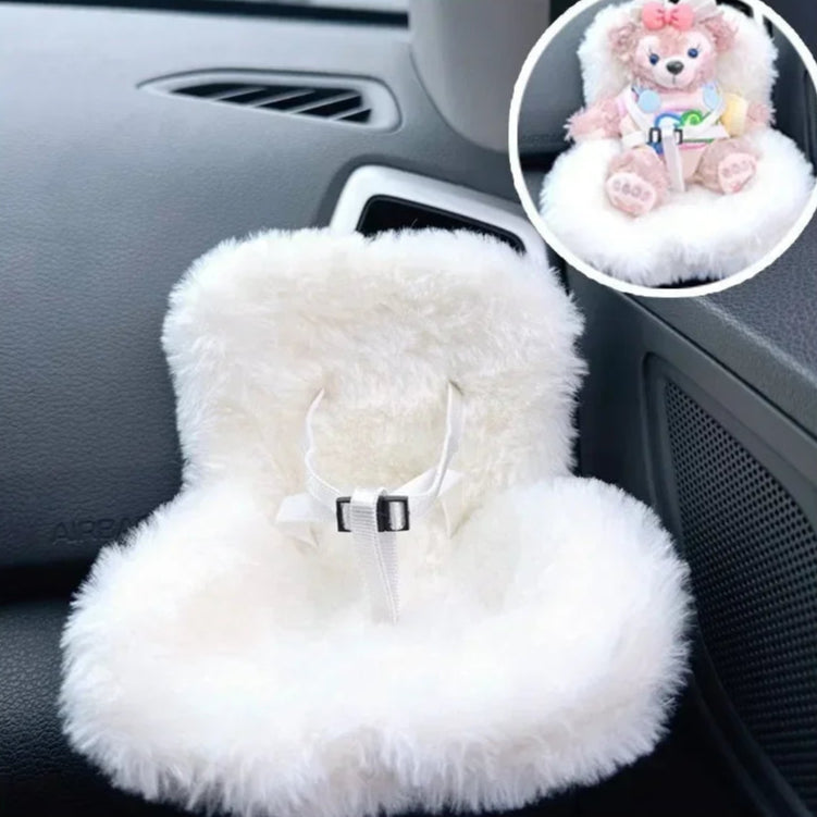 Labubu white car seat
