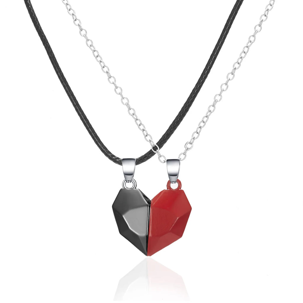 Heartbeat Connection Magnetic Couple Necklace