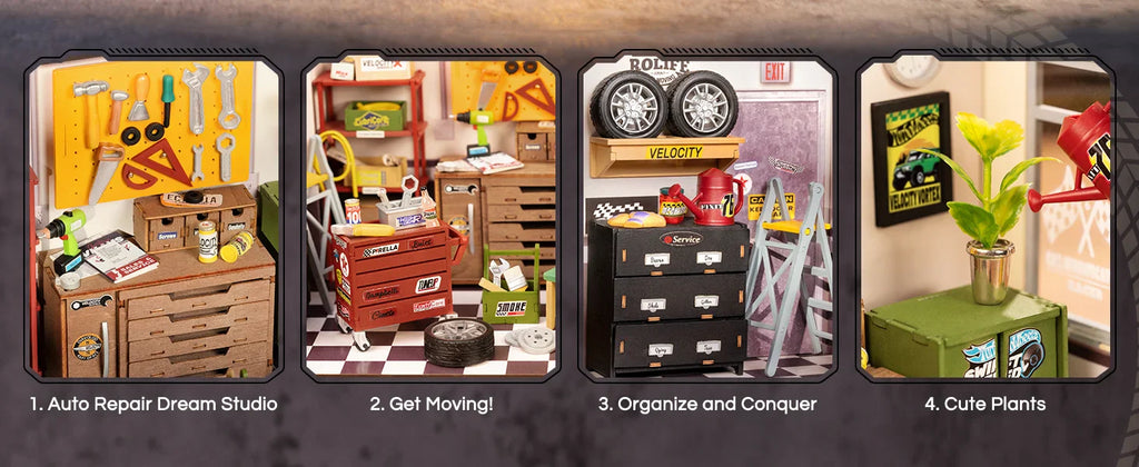 Glow-Up Garage – Playful DIY Mini House Craft Set