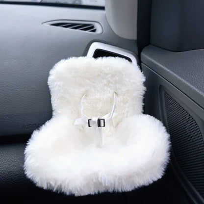 Labubu white car seat
