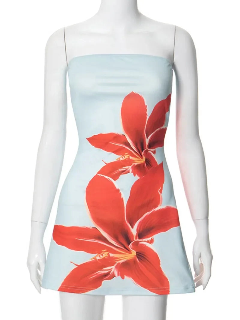Sunset Lily Bodycon Mini Dress