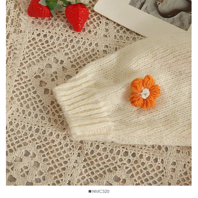 Blossom Beauty: Cozy Knitwear with Colorful Flowers