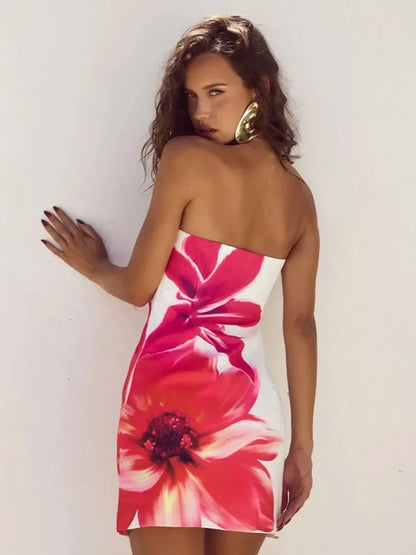 Sunset Lily Bodycon Mini Dress