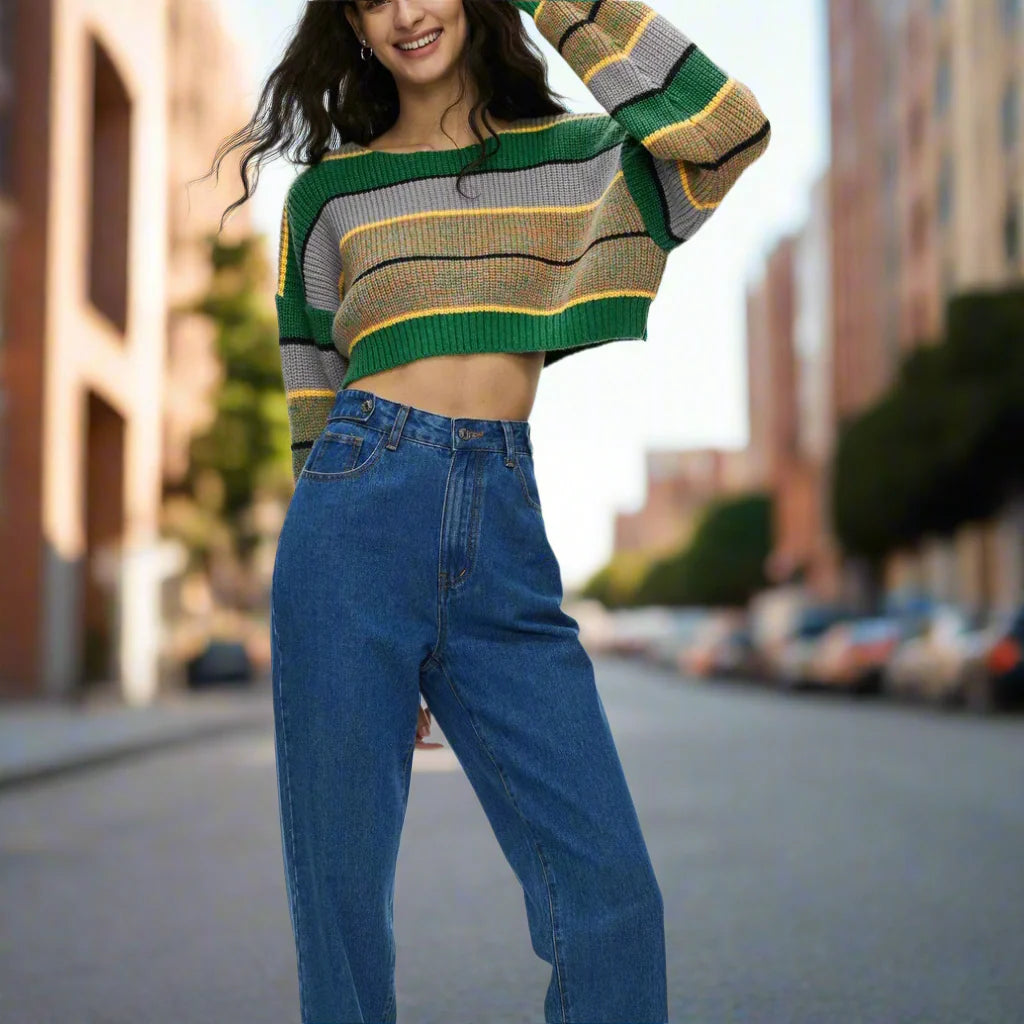 Cozy Meets Fashion | Retro-Inspired Striped Sweater