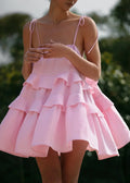 Pretty in Pink Ruffle Mini Dress 🎀✨