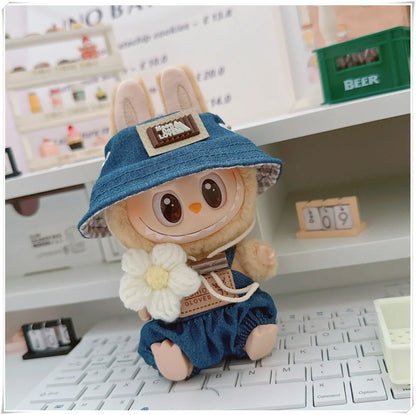 17cm Labubu Mini Doll Clothing Sets