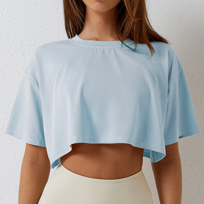 Street Luxe Oversized Crop Tee