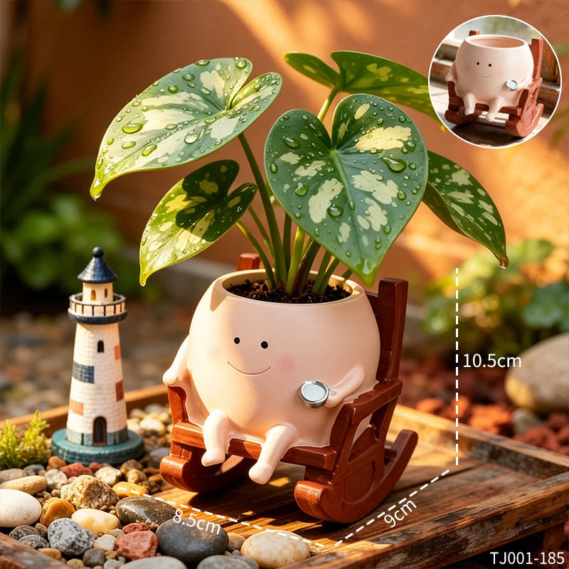 Happy Planters™ Cute Character Plant Pot Collection