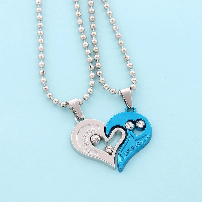 Heartbeat Connection Magnetic Couple Necklace