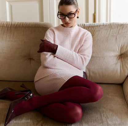 Luxury Knit Sweater Skirt Set – Autumn Fashion Look