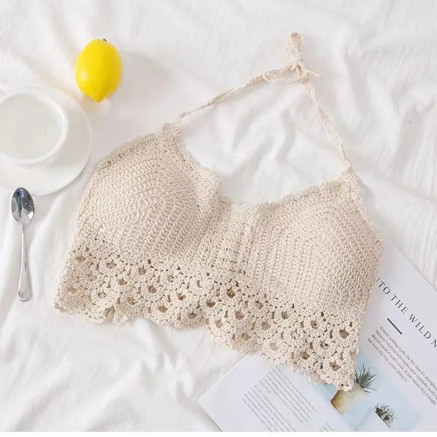 Boho Crochet Tassel Beach Crop Top