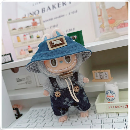 17cm Labubu Mini Doll Clothing Sets