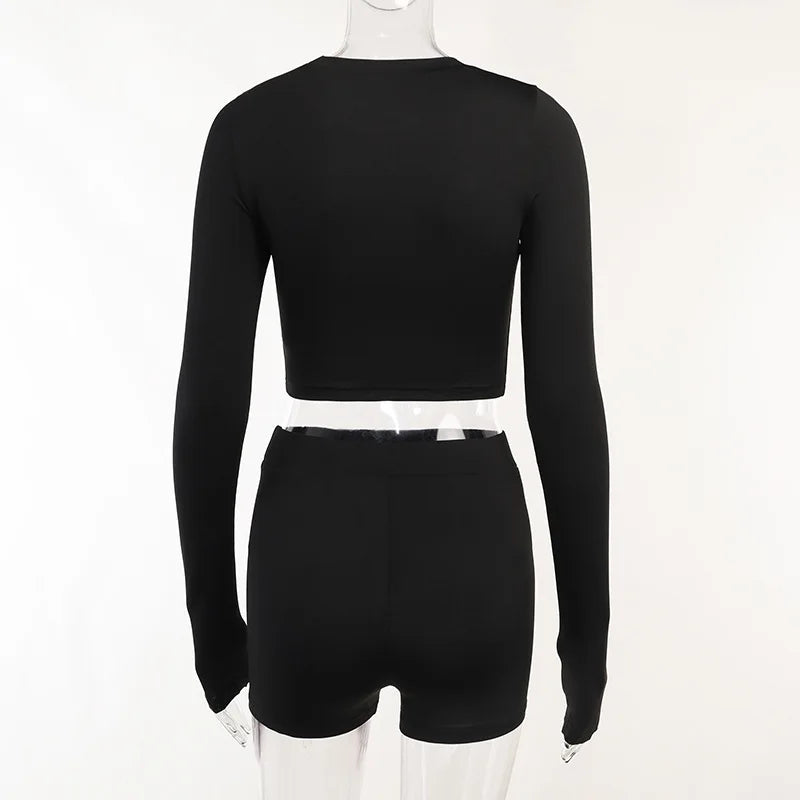 Essential Curve Crop & Shorts Set