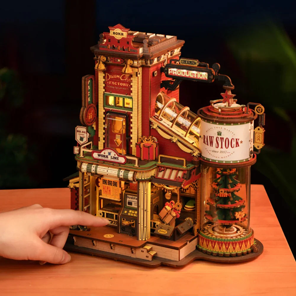 Dream Gift Factory | DIY 3D Wooden Puzzle with Lights & Music