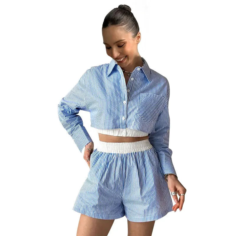 "Stripes, Style & Softness – A Lounge Set You’ll Love" 🎀
