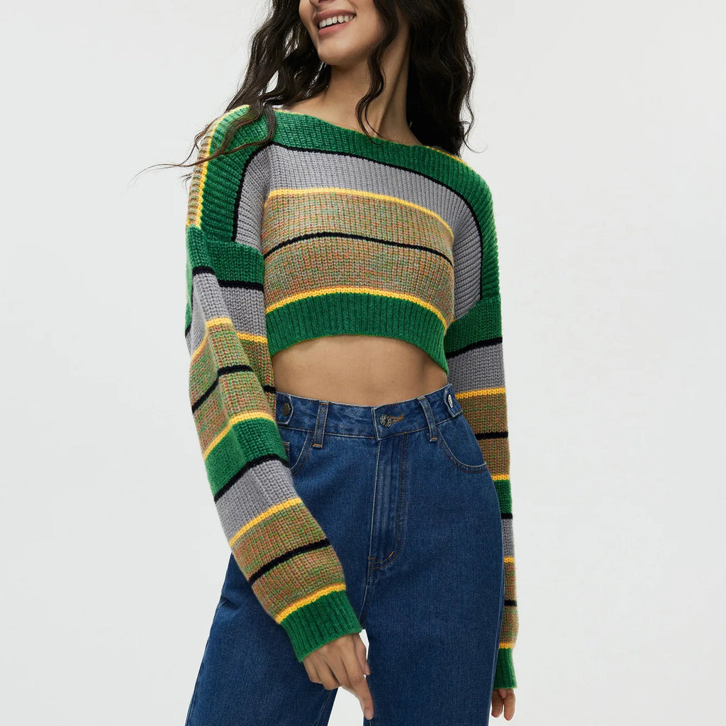 Cozy Meets Fashion | Retro-Inspired Striped Sweater