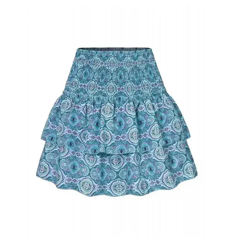 Floral Ruffle Mini Skirt – Playful & Chic 🌸💖