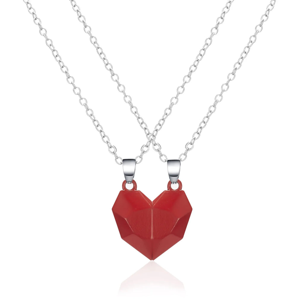 Heartbeat Connection Magnetic Couple Necklace