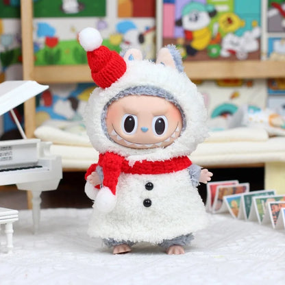 Labubu Xmas Dress-Up Set – Santa & Snowman