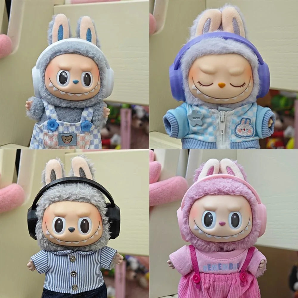 Tiny beats, big vibes. 🎶🎧. Music Lover Headphone Set for Labubu