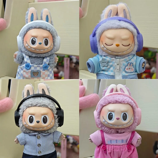 Tiny beats, big vibes. 🎶🎧. Music Lover Headphone Set for Labubu