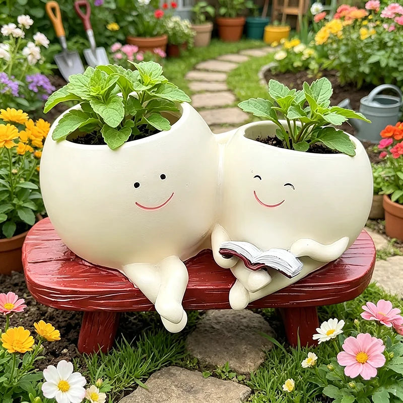 Happy Planters™ Cute Character Plant Pot Collection