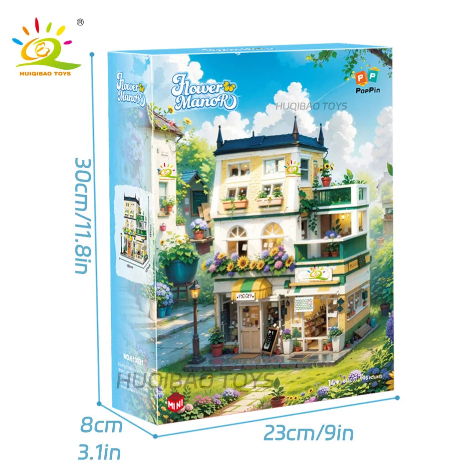 Mini Garden Hotel Micro-Brick City Build