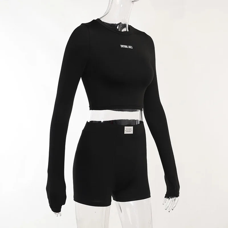 Essential Curve Crop & Shorts Set