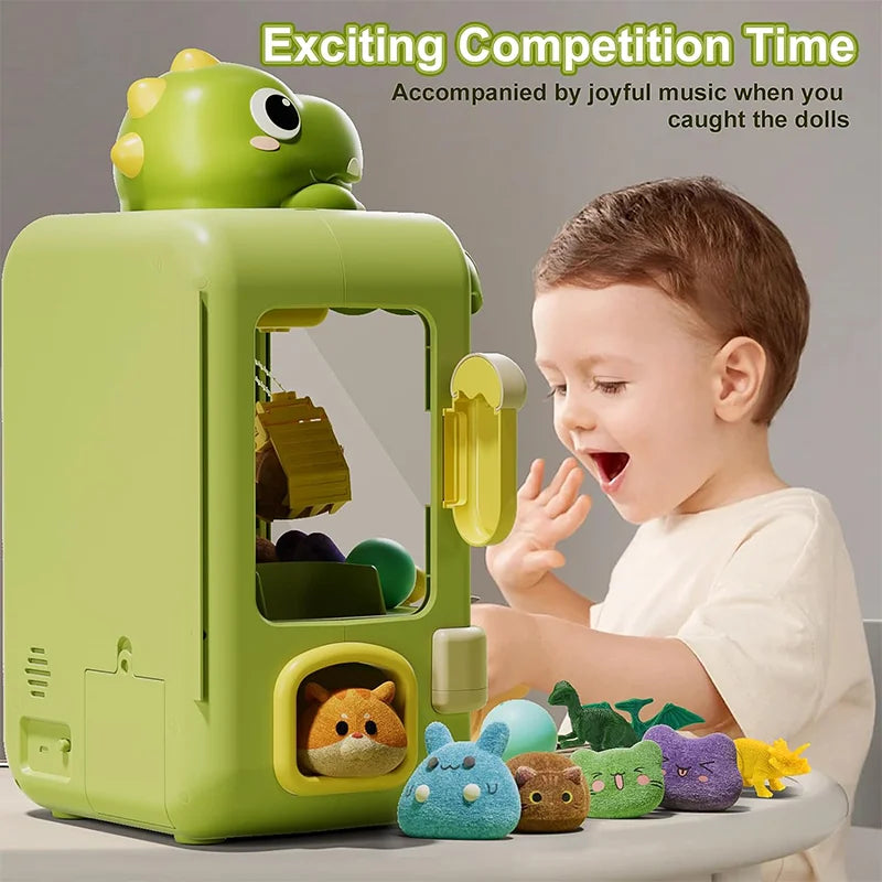 Cute Animal Arcade Claw Machine Toy – Dino & Bunny Designs